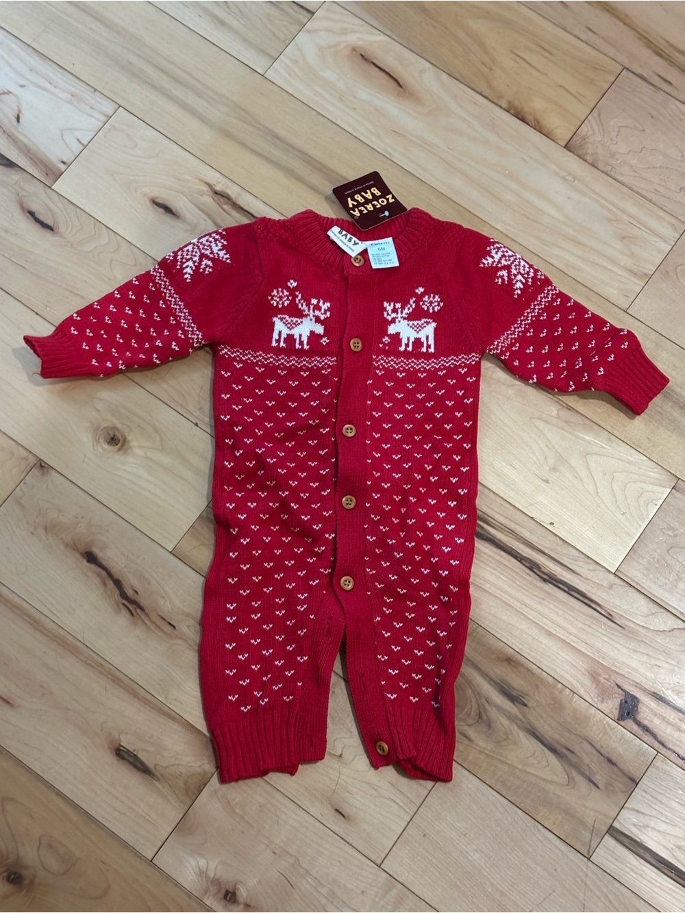 ❤️❤️Red Holiday Reindeer Knit One-Piece